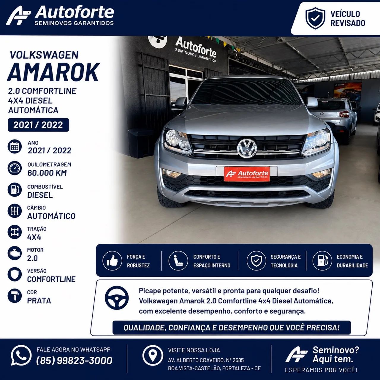 Volkswagen Amarok AMAROK Comfor. CD 2.0 TDI 4x4 Dies. Aut. 2022