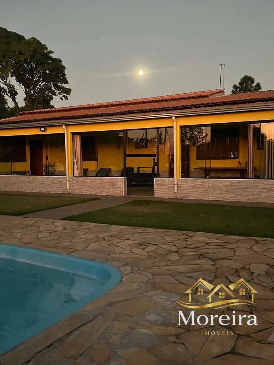 Chácara formada com vista para o por do sol, Cod: 357