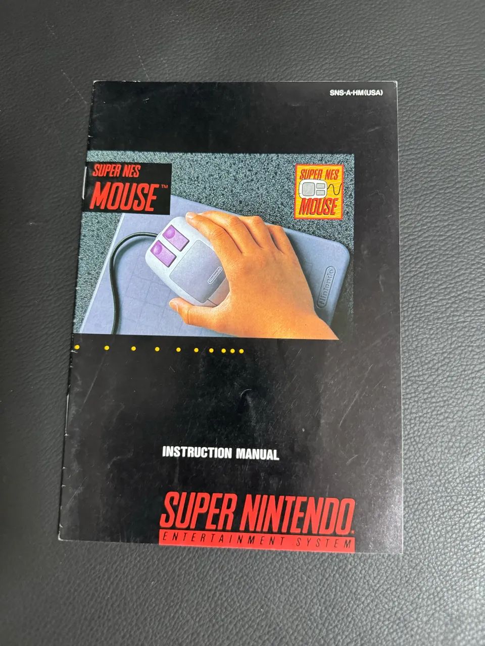 Manual Super Nes Mouse Original Super Nintendo