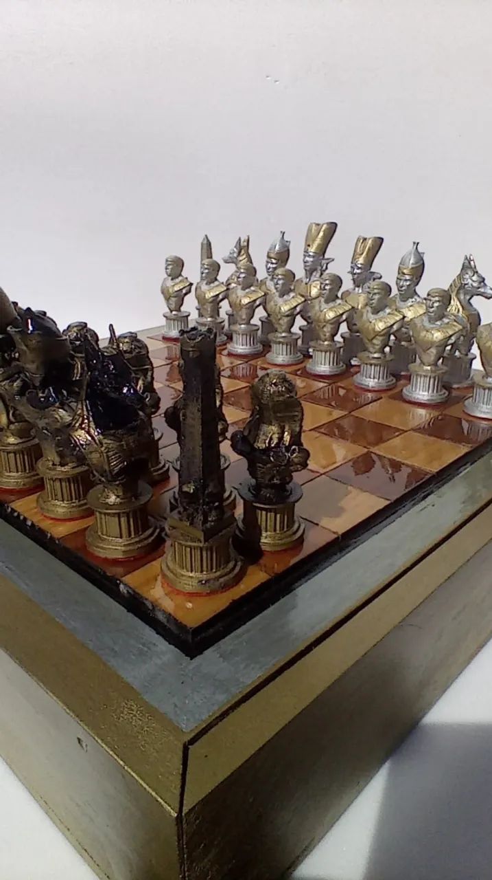 Xadrez Egípcio - Rei 12,6cm Para pronta entrega - Foto 2