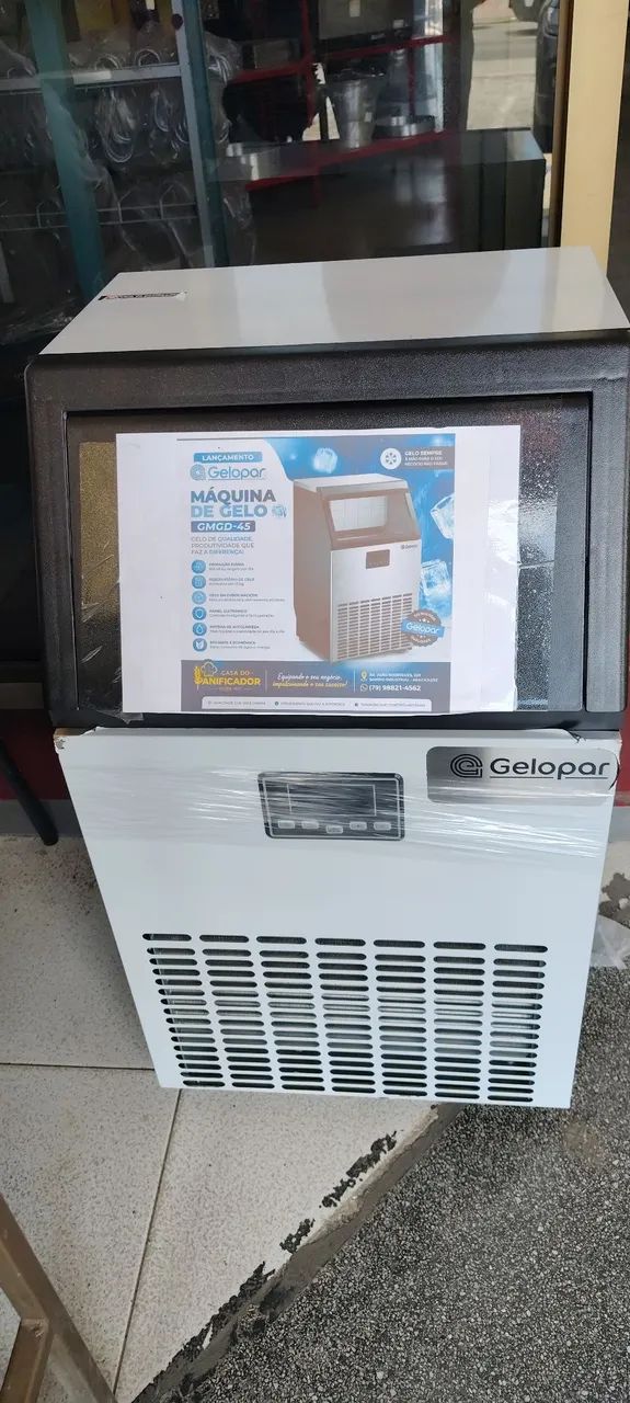 Máquina de gelo 45kg Gelopar 