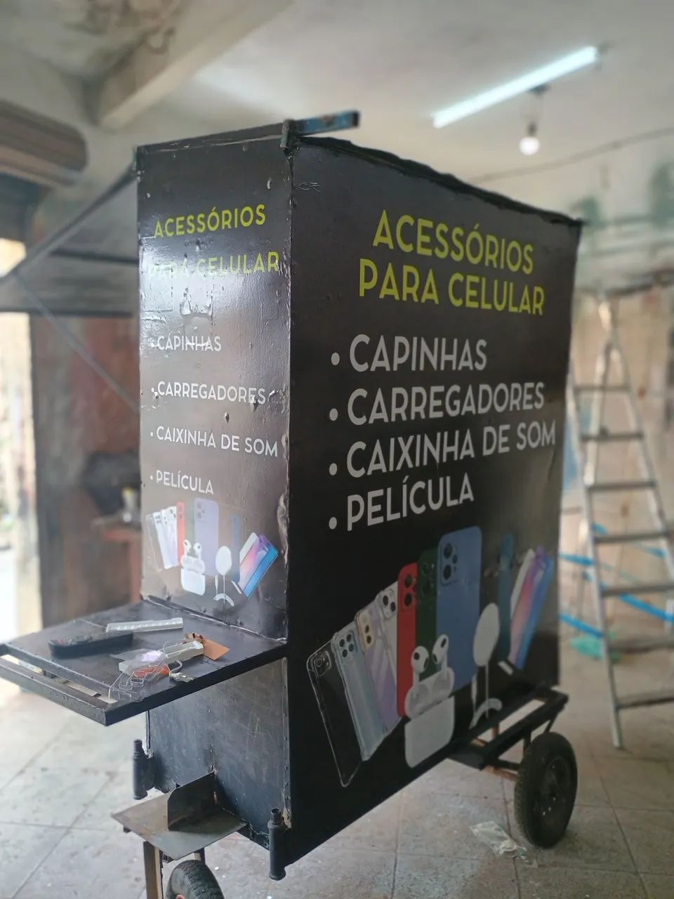 Carrinho acessórios 