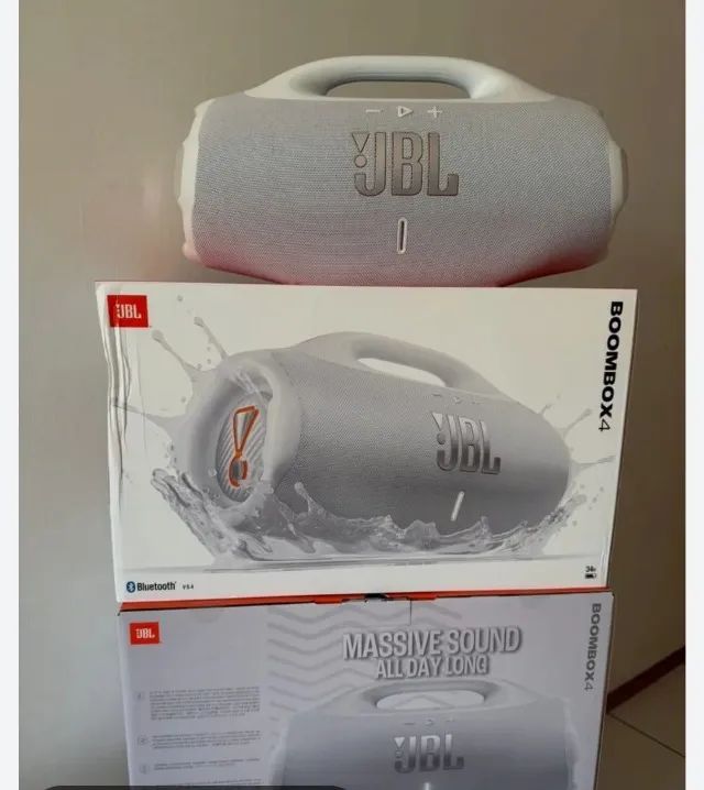 Boombox 4 Branca JBL 210W Bluetooth + NFe - Foto 2