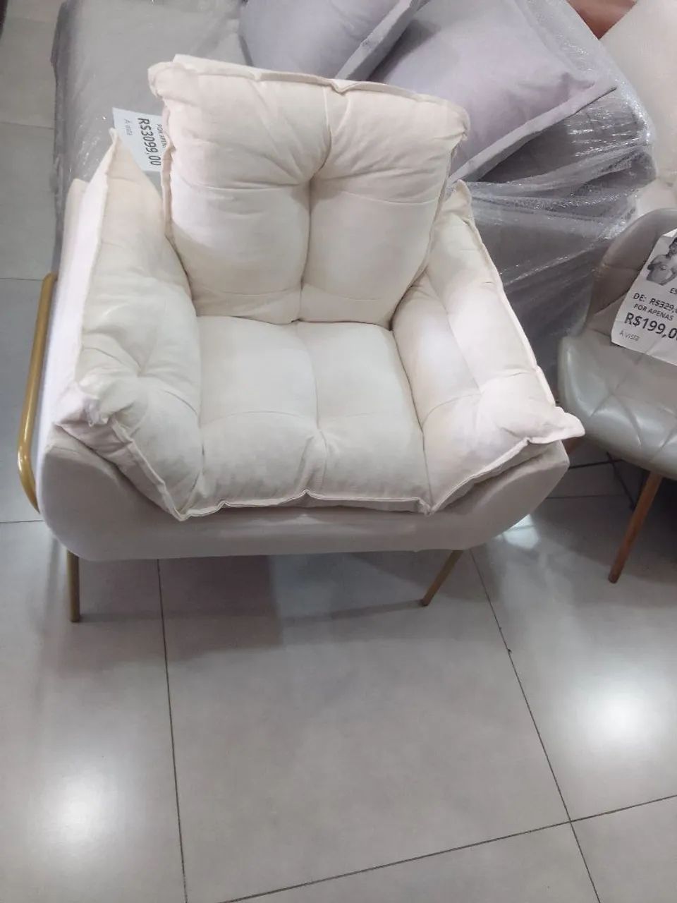Poltrona Opala pés de ferro  - Foto 2