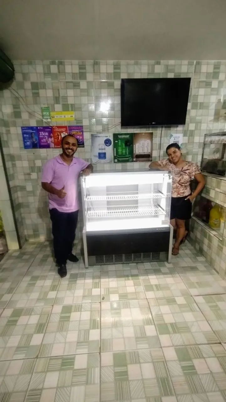 BALCÃO REFRIGERADO CONFEITARIA 1.10 METRO GELOPAR 