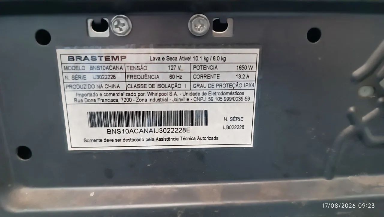 Peças para lava e seca bns 10 Brastemp - Foto 3