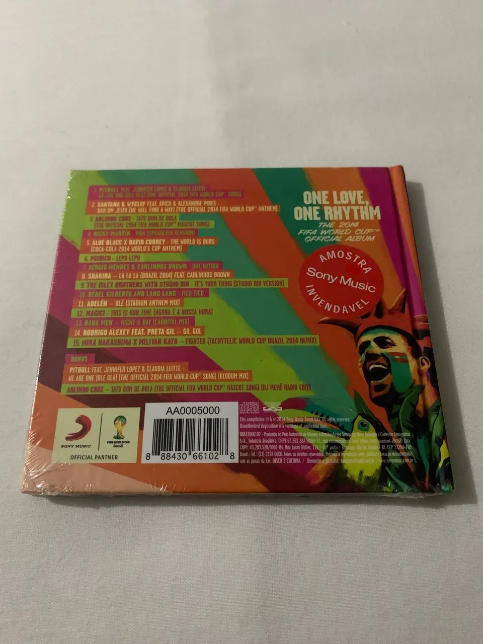 cd one love one rhythm copa do mundo 2014 lacrado - Foto 5