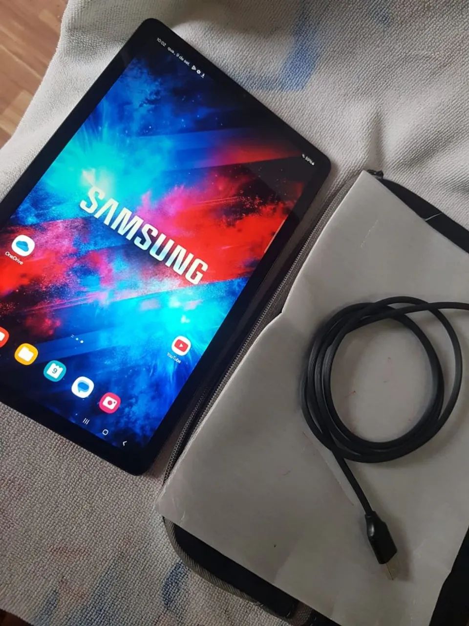 Tablet Samsung grande 64 gigas + cabo - Foto 3
