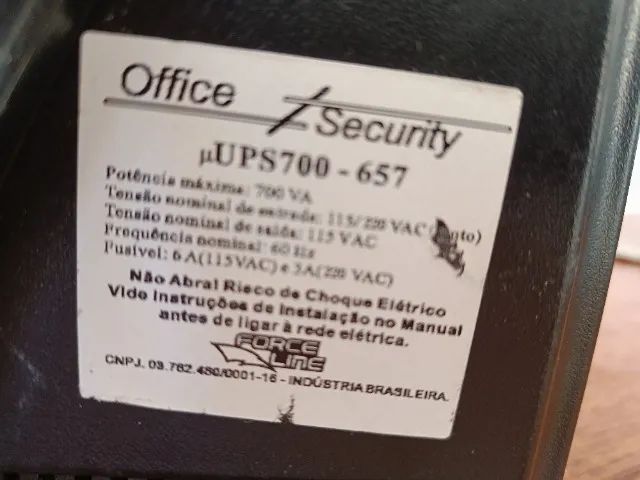 Nobreak security UPS700 . usado sem bateria  - Foto 4