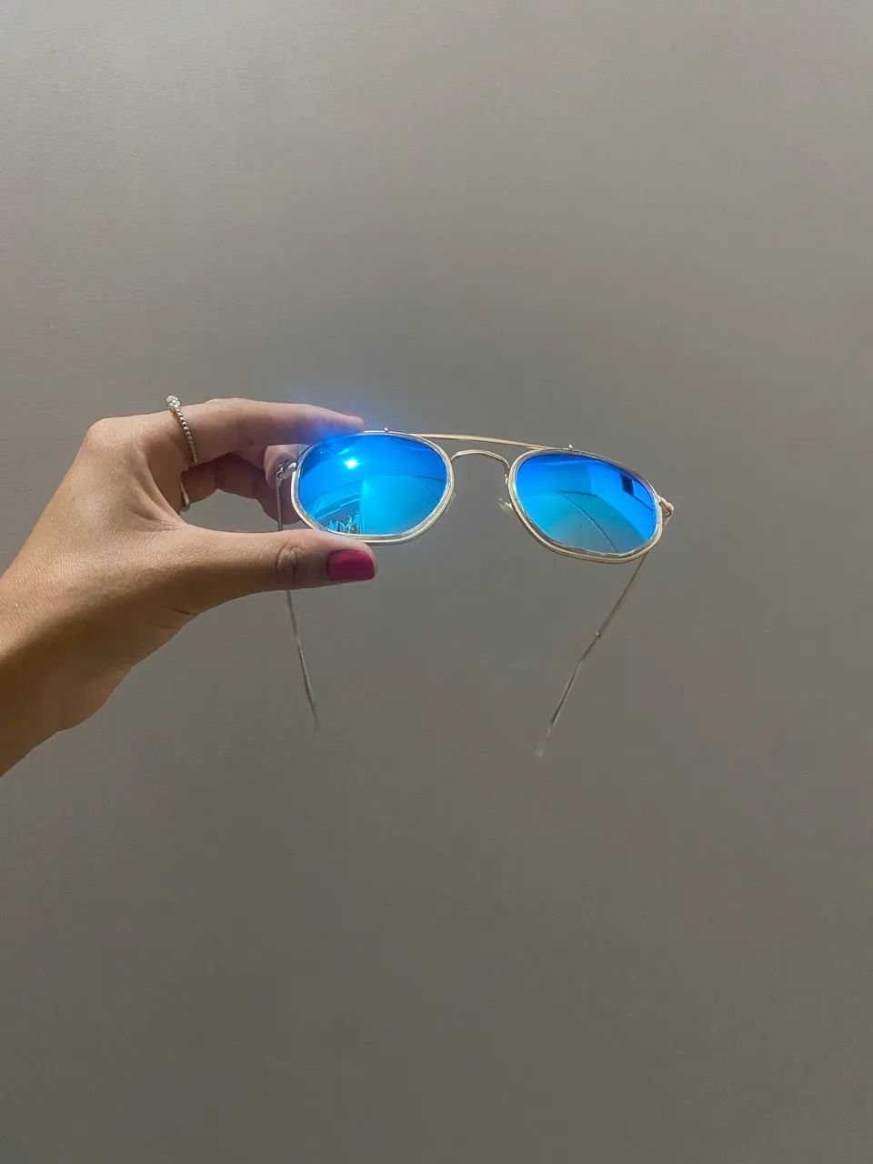 Óculos Ray-Ban Aviador/Hexagonal Dourado