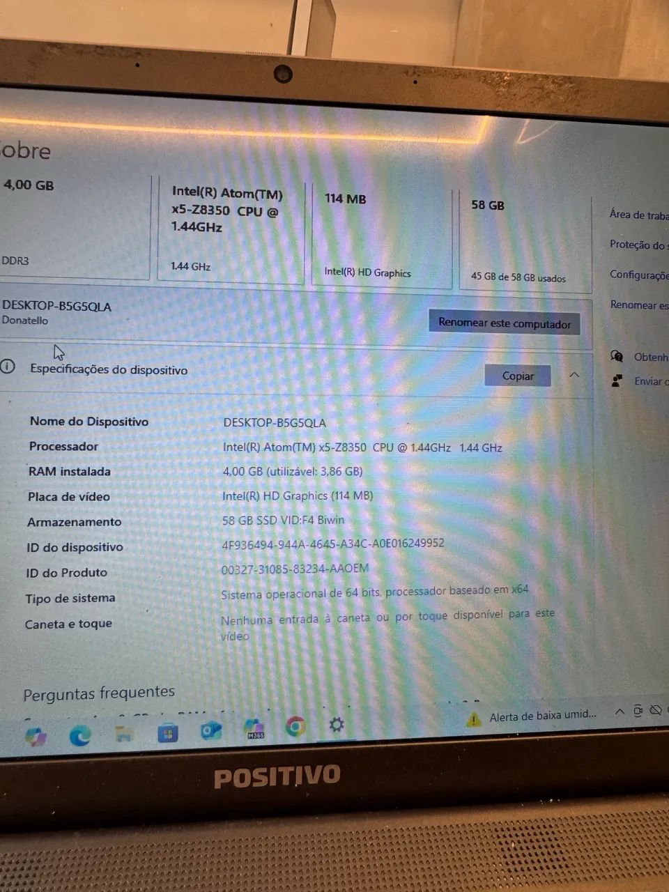 Notebook positivo monitor gray - Foto 2