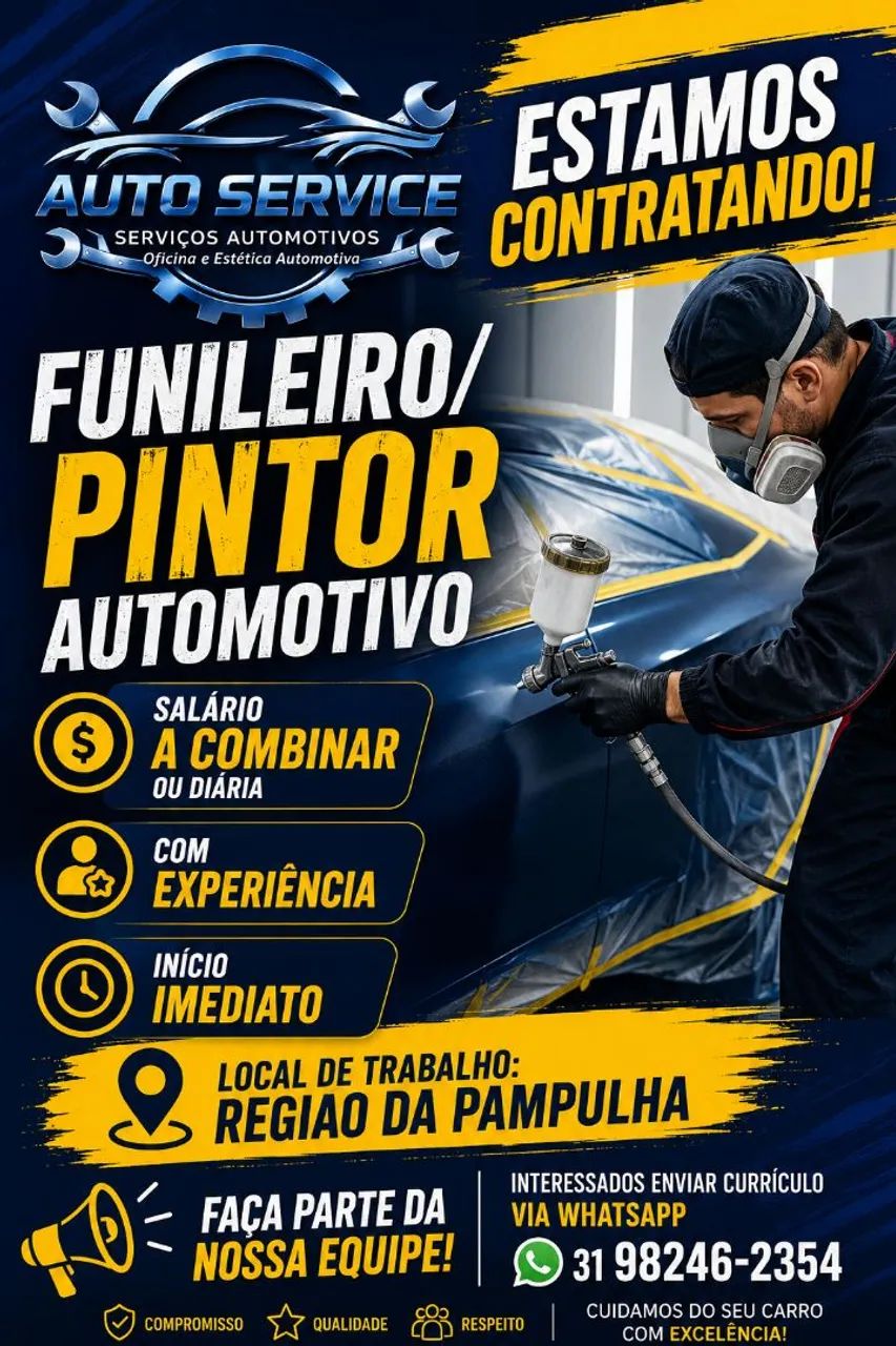 Funileiro/Pintor Automotivo