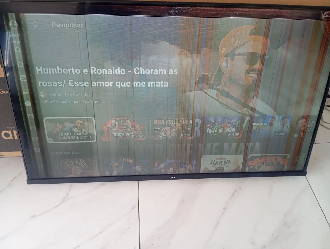 TV TCL 43" 43S615 Full HD Android - Com Defeito no Display - Completa - Foto 5