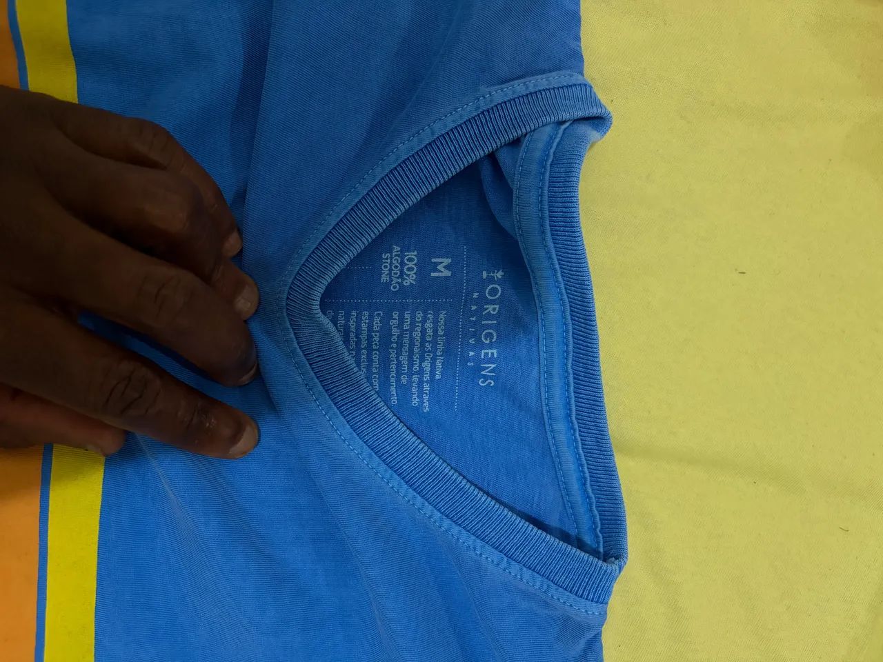 Camisa origens azul - Foto 2