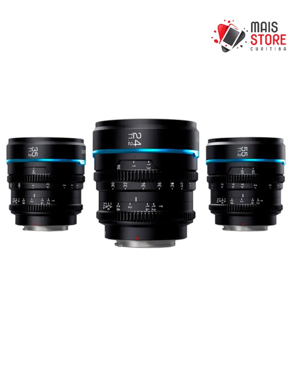 Kit 3 Lentes Cine Sirui Night Walker T1.2 S35 para Sony E-Mount - Preto - Lacrado na caixa - Foto 2