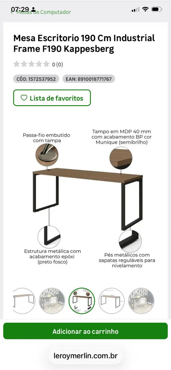 Mesa de escritório Kappesberg - Foto 5