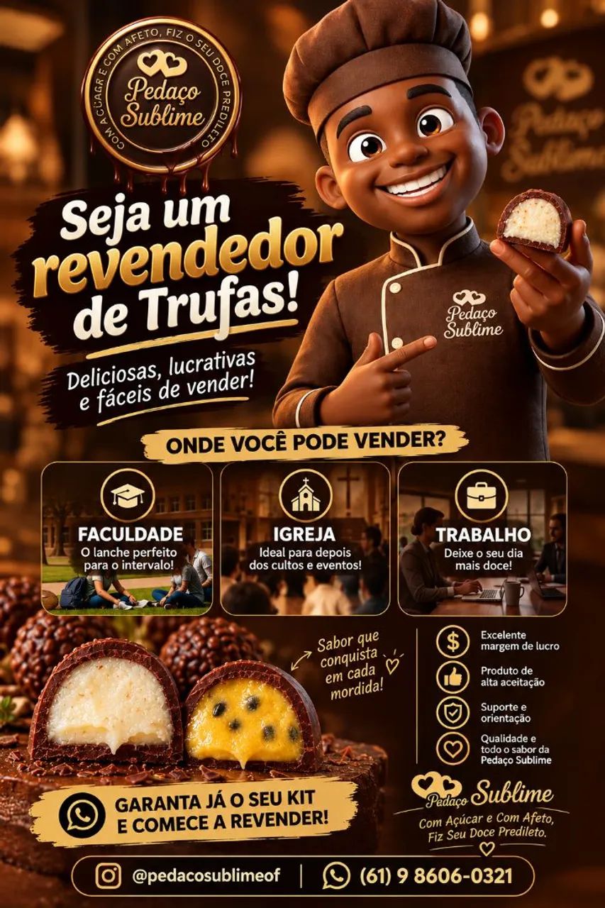 Seja um Revendedor de Trufas - Kit com Isopor (Renda Extra)
