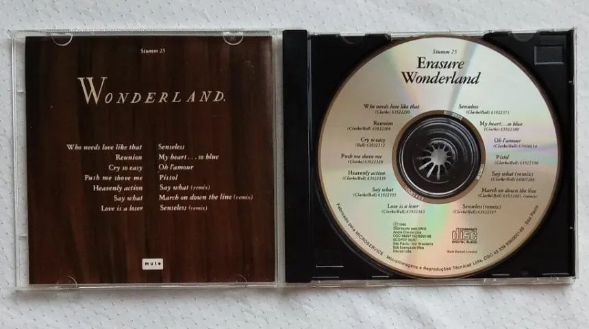 CD Erasure - Wonderland (1986) - Foto 2