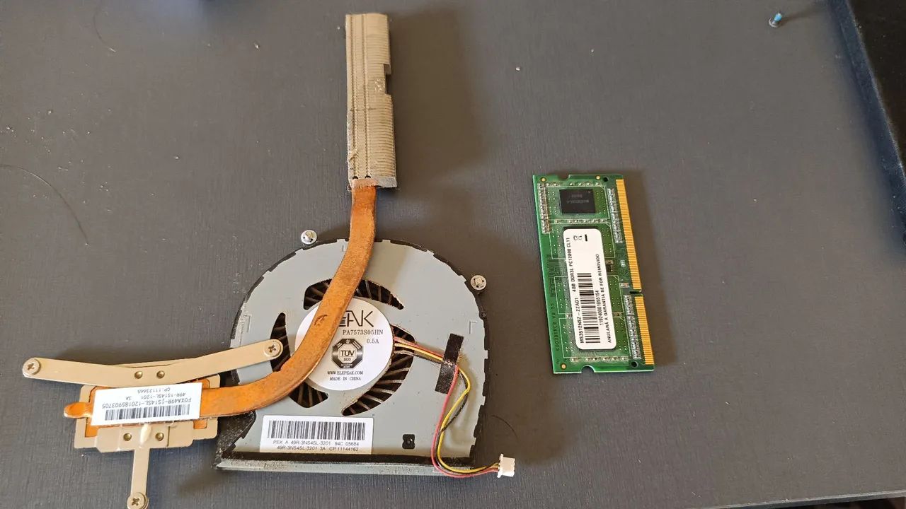 Peças para reutilizar notebook 