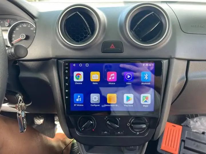 Central multimídia gol G6 9P Android 3ram 32g carplay YouTube wifi Waze Netflix  - Foto 3