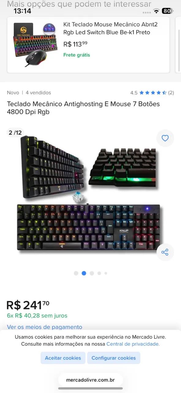 Teclado Mecânico KNUP - Foto 2