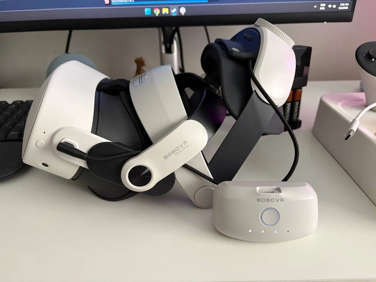 Meta Quest 3s com strap BoboVR M3 Pro - Periféricos e Acessórios