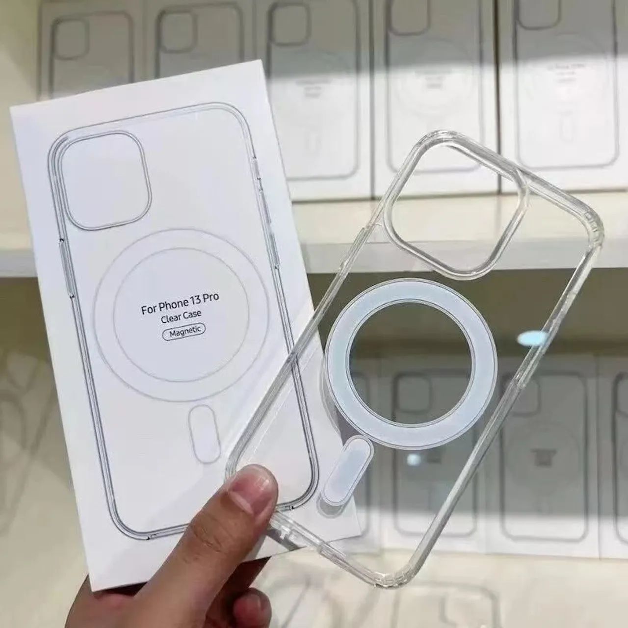 Capinha transparente para iPhone com magSafe todos os modelos  - Foto 2