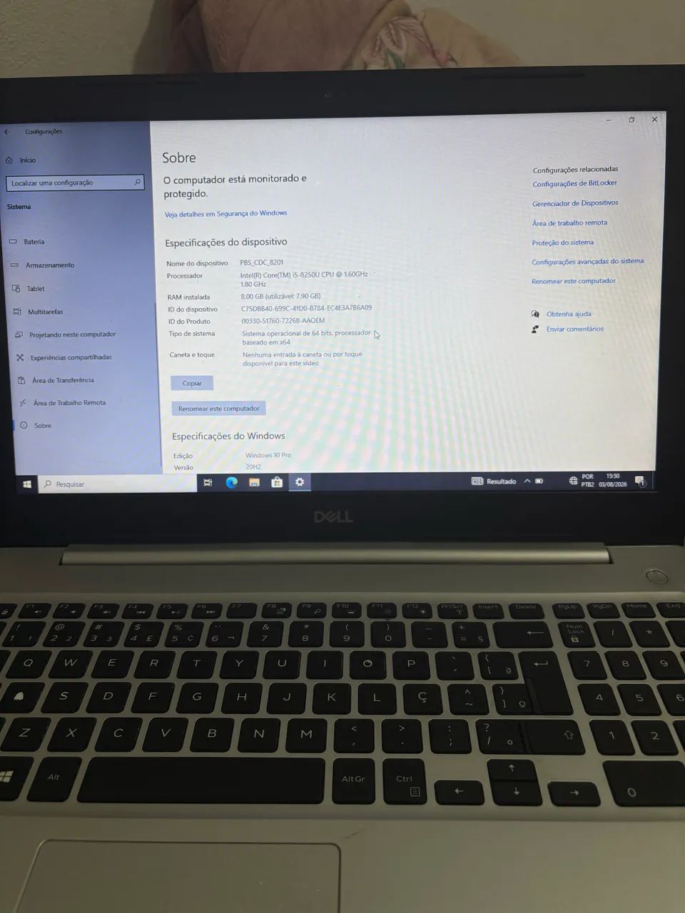 Dell inspirion - intel I5, HD de 1T e placa de vídeo