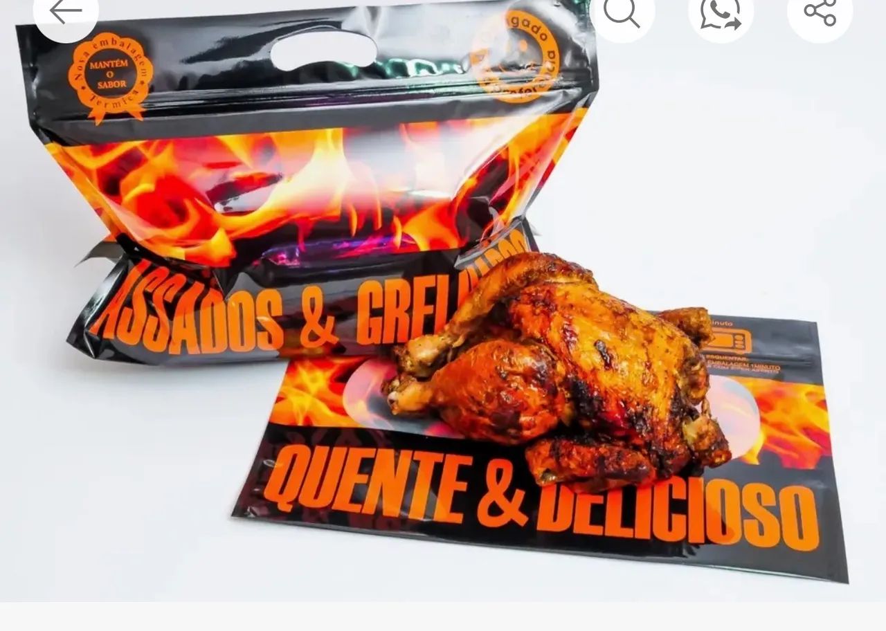 Embalagem de frango assado 