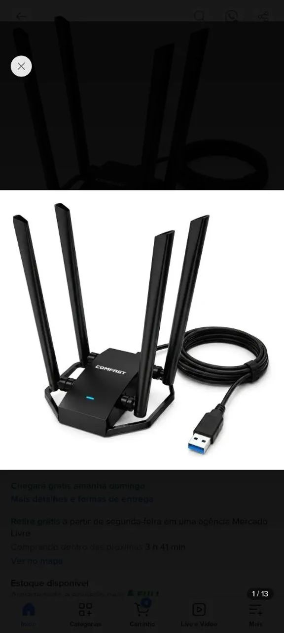 Antena Wi-Fi pentest 