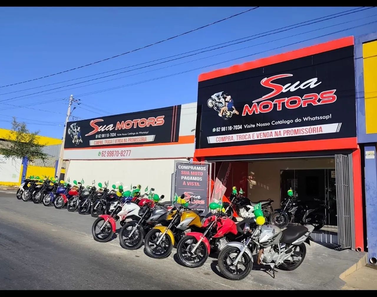 Motos com entrada+promissórias, vários modelos 