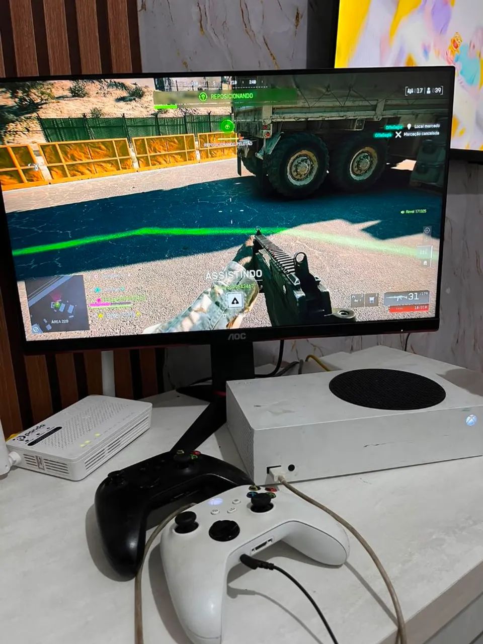 Monitor aoc 27 polegadas 144hz  com opção de giro de 360 graus