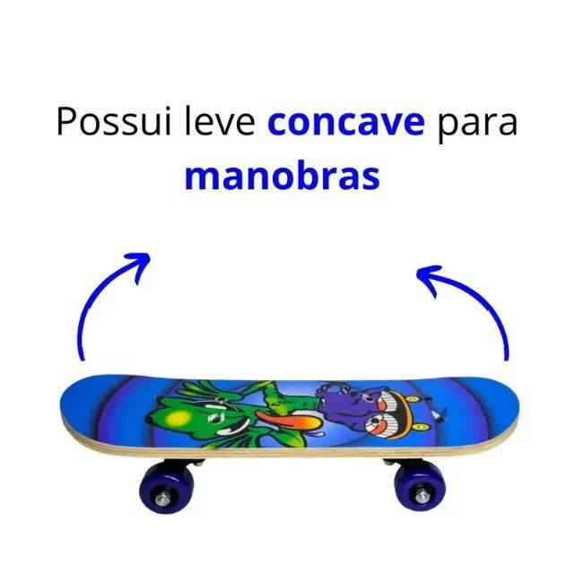 skate semi profissional infantil 30 kg jr unisex estampado tk-ab8888 - Foto 2