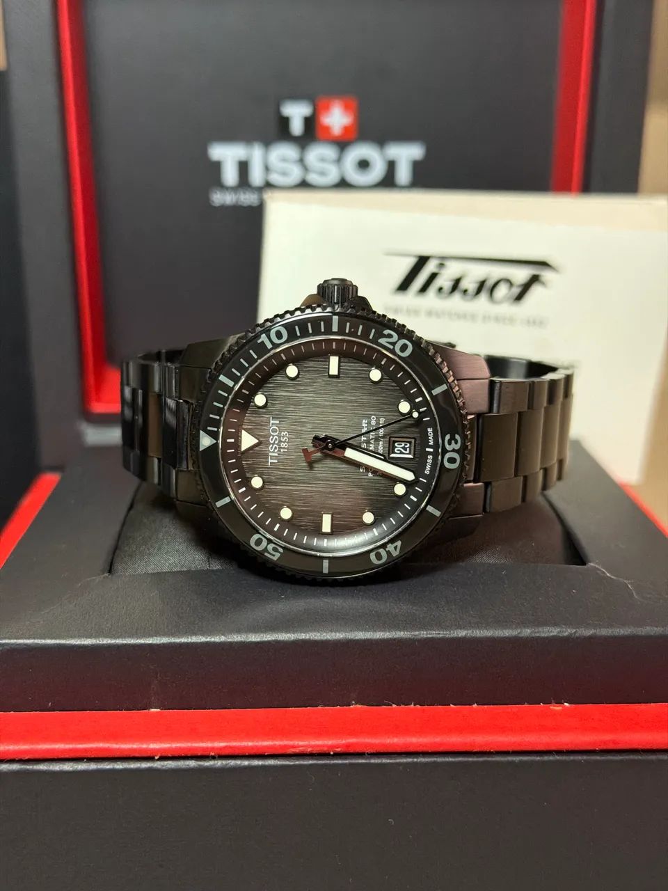 Relógio Tissot Seastar 38mm automático usado