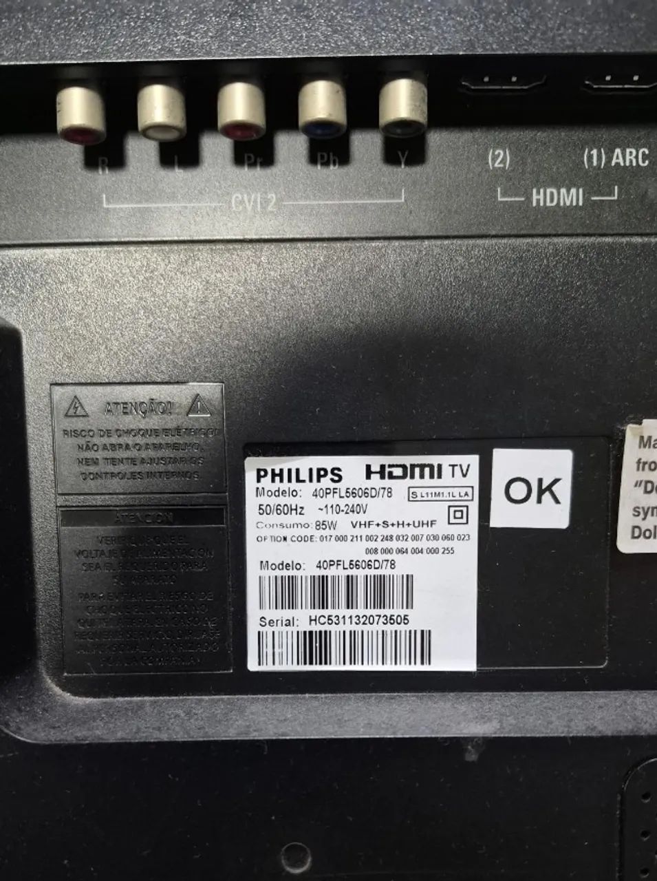 TV LED Philips 40" Full HD com Conversor Digital Integrado - Bivolt - Foto 4