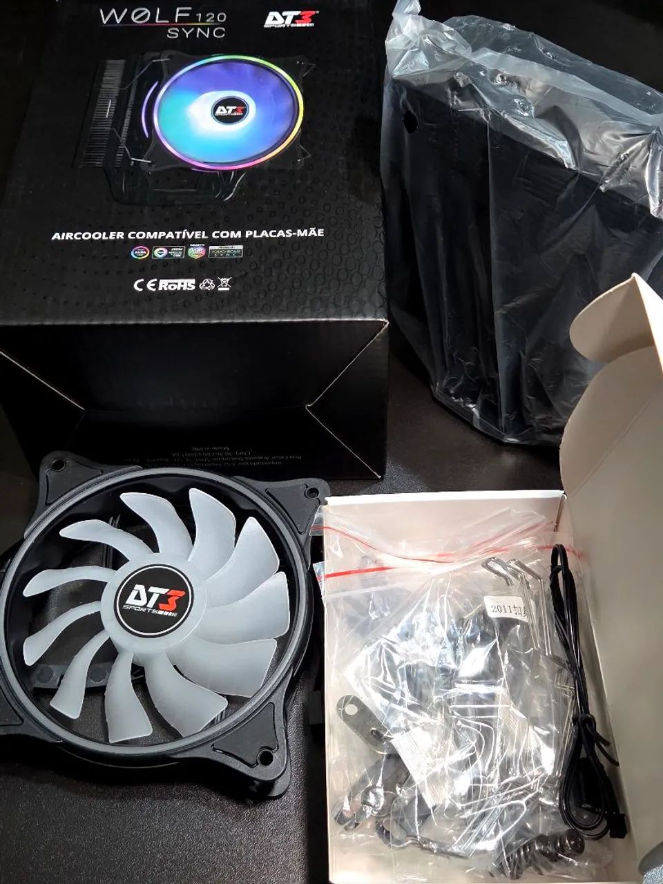 Air Cooler ARGB Wolf120 DT3 - Foto 3