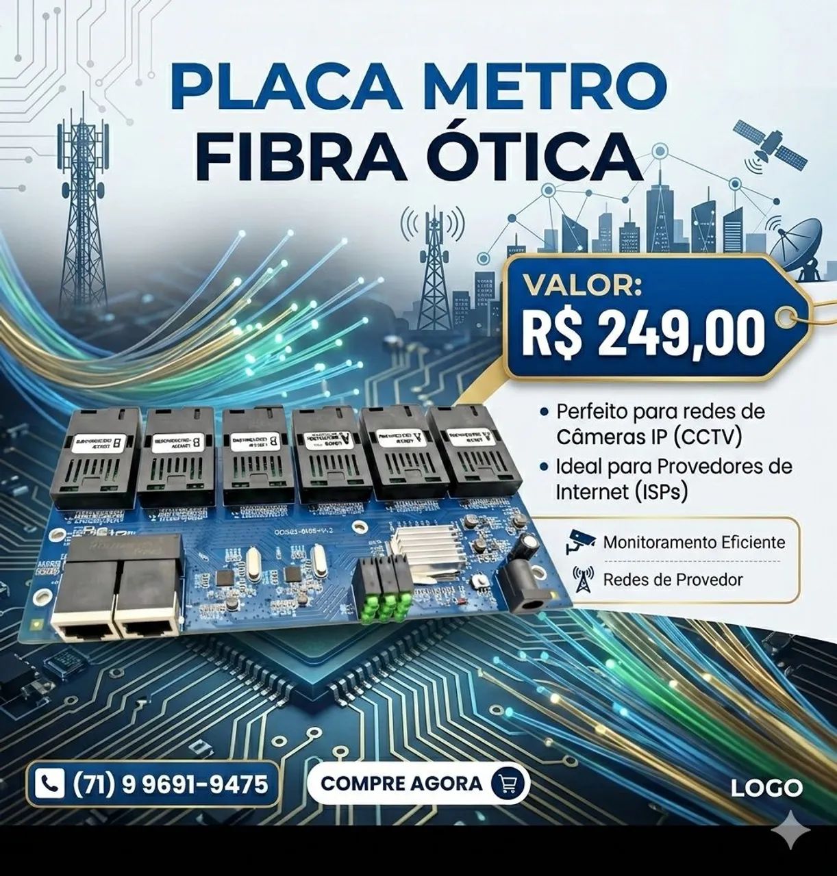 Placa metro 