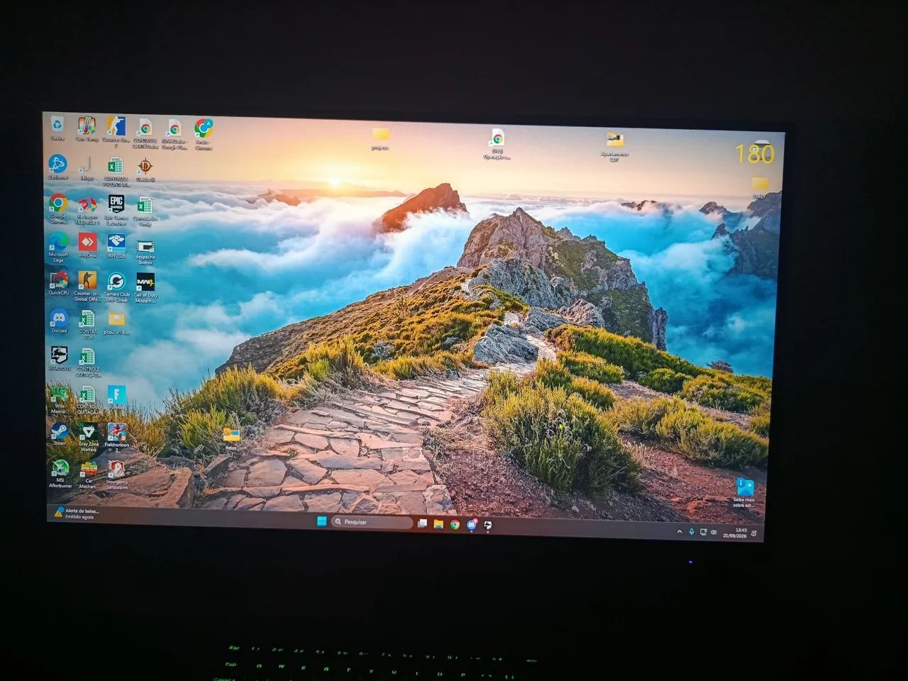 Monitor Acer 180hz 27 polegadas 