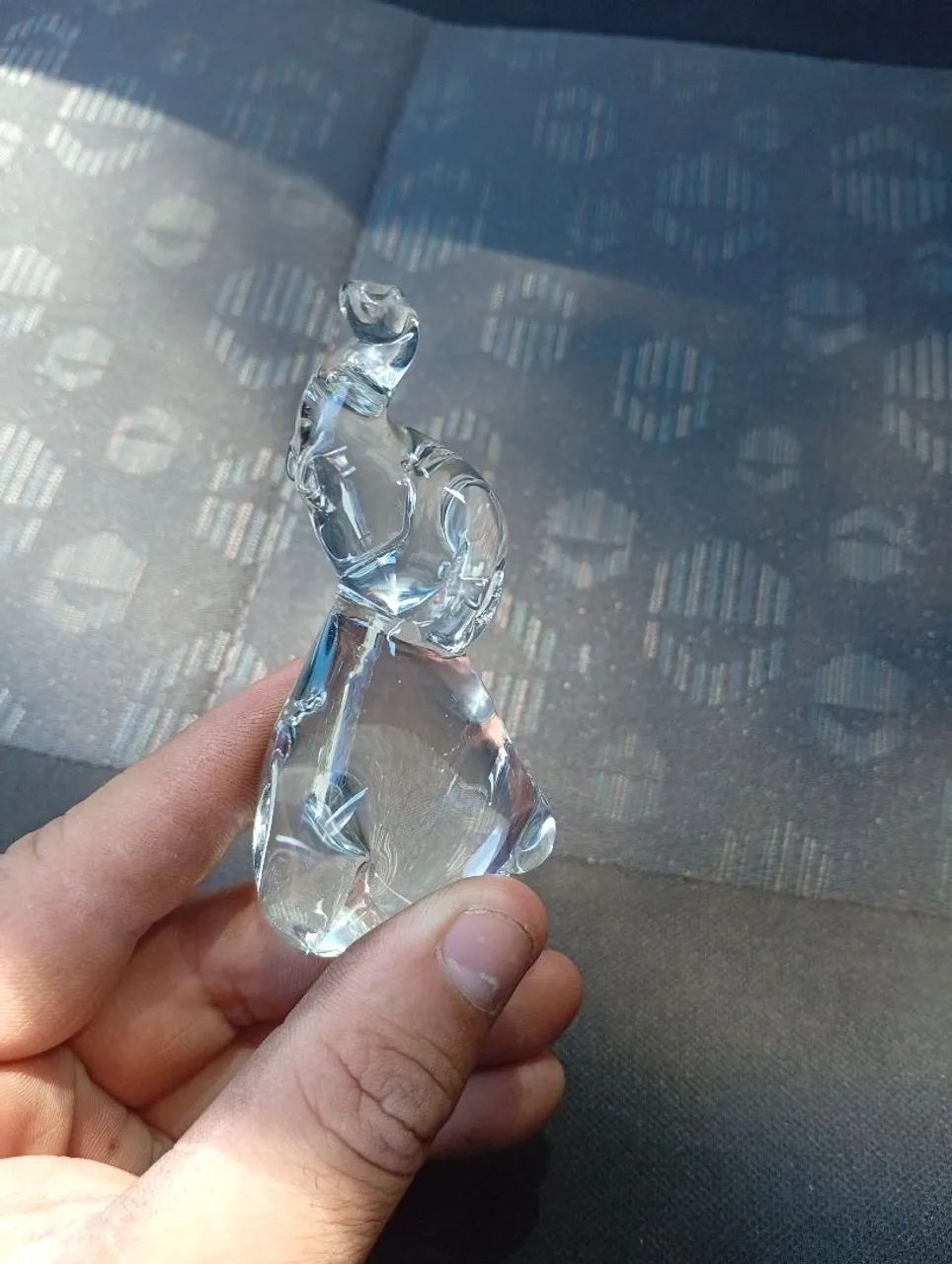 Elefante em vidro para decoração 