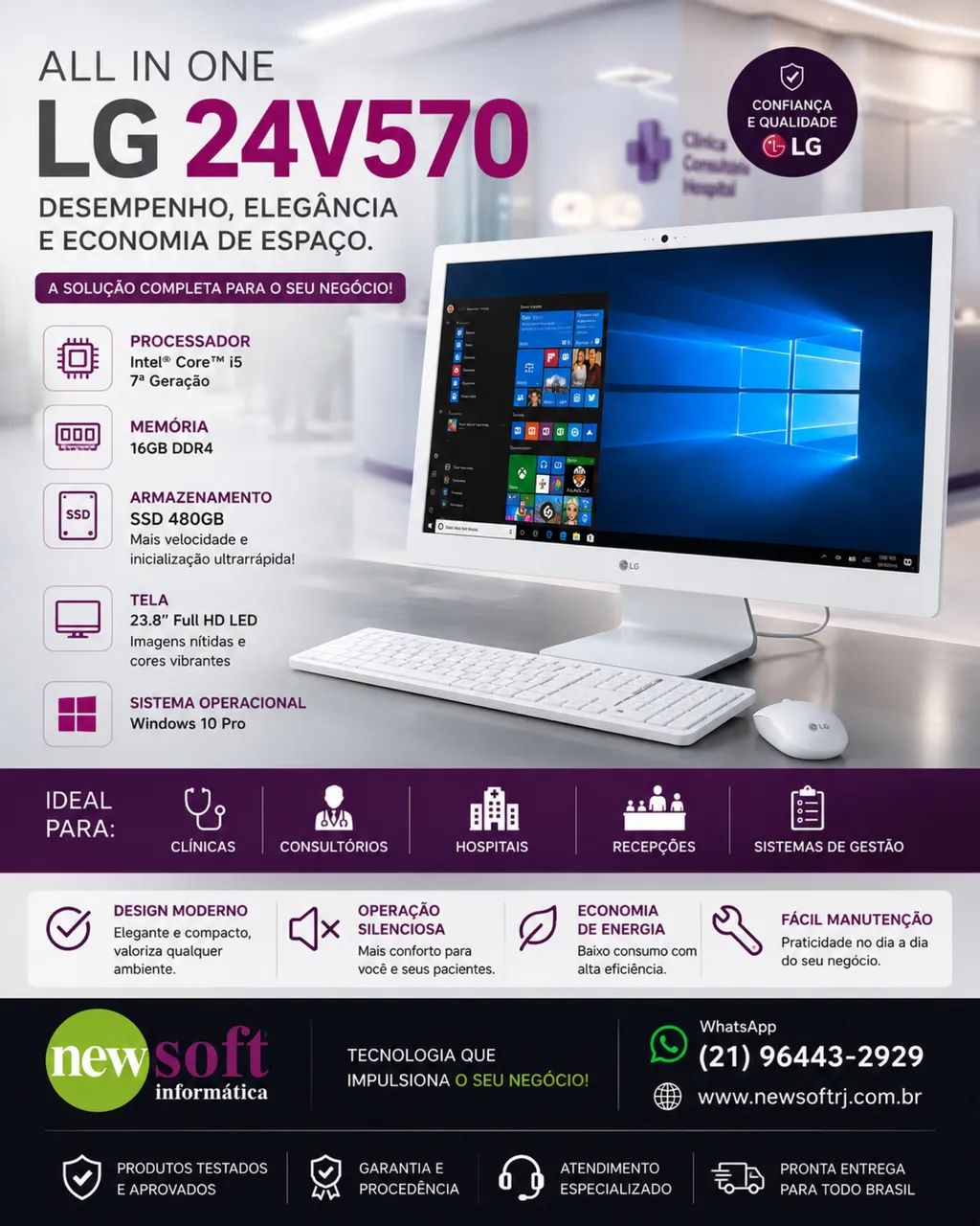 All in one LG  24V570