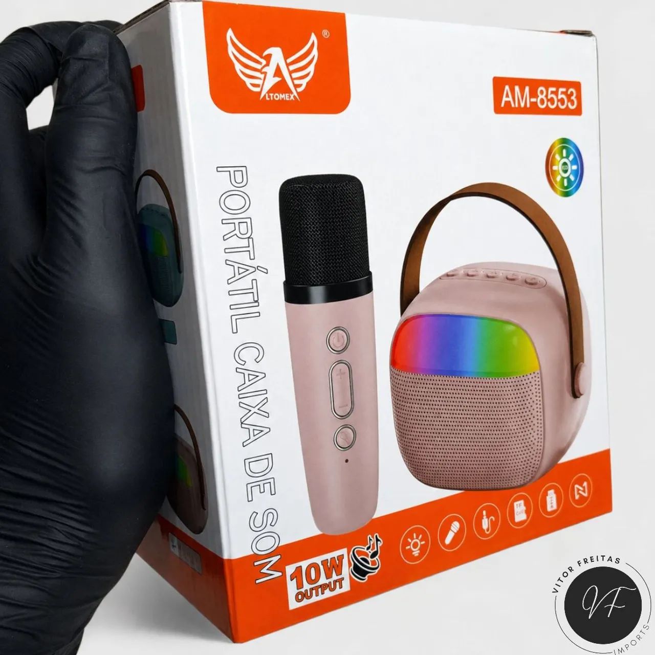 Mini Karaokê Bluetooth | Entrega Grátis em VCA  - Foto 5