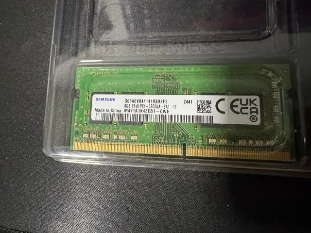 Memória RAM notebook 8GB DDR4 3200MHz Samsung