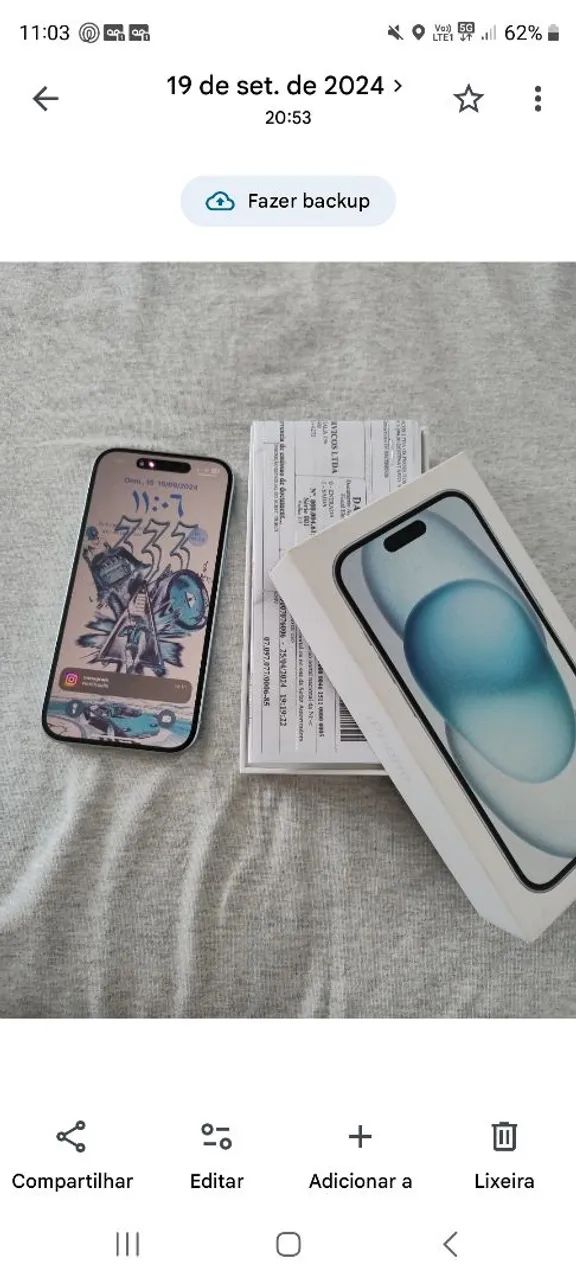 Iphone 15 256 GB novo com nota fiscal - Foto 2