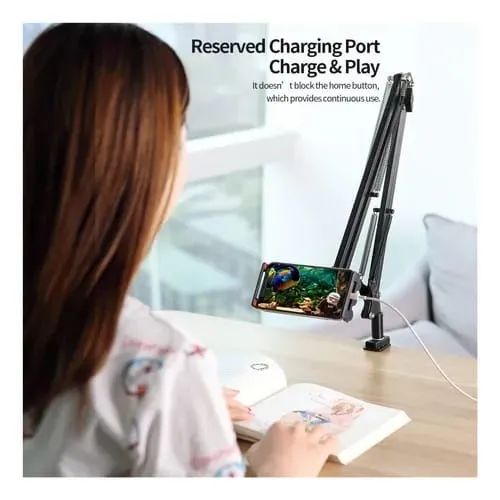 Braço Suporte Articulado Flexível de Mesa Celular Smartphone Multifun. *ENTREGA GRÁTIS* - Foto 2