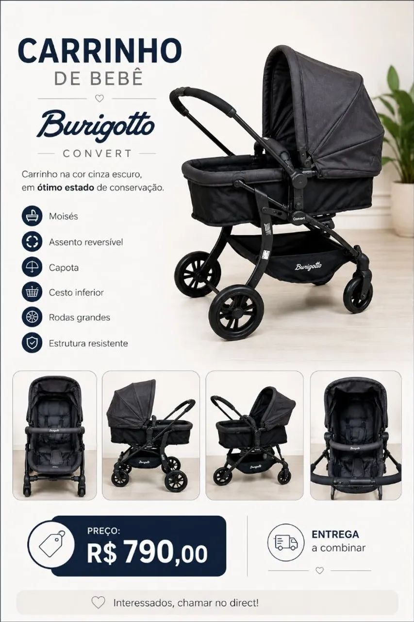 Carrinho de bebê  Burigotto