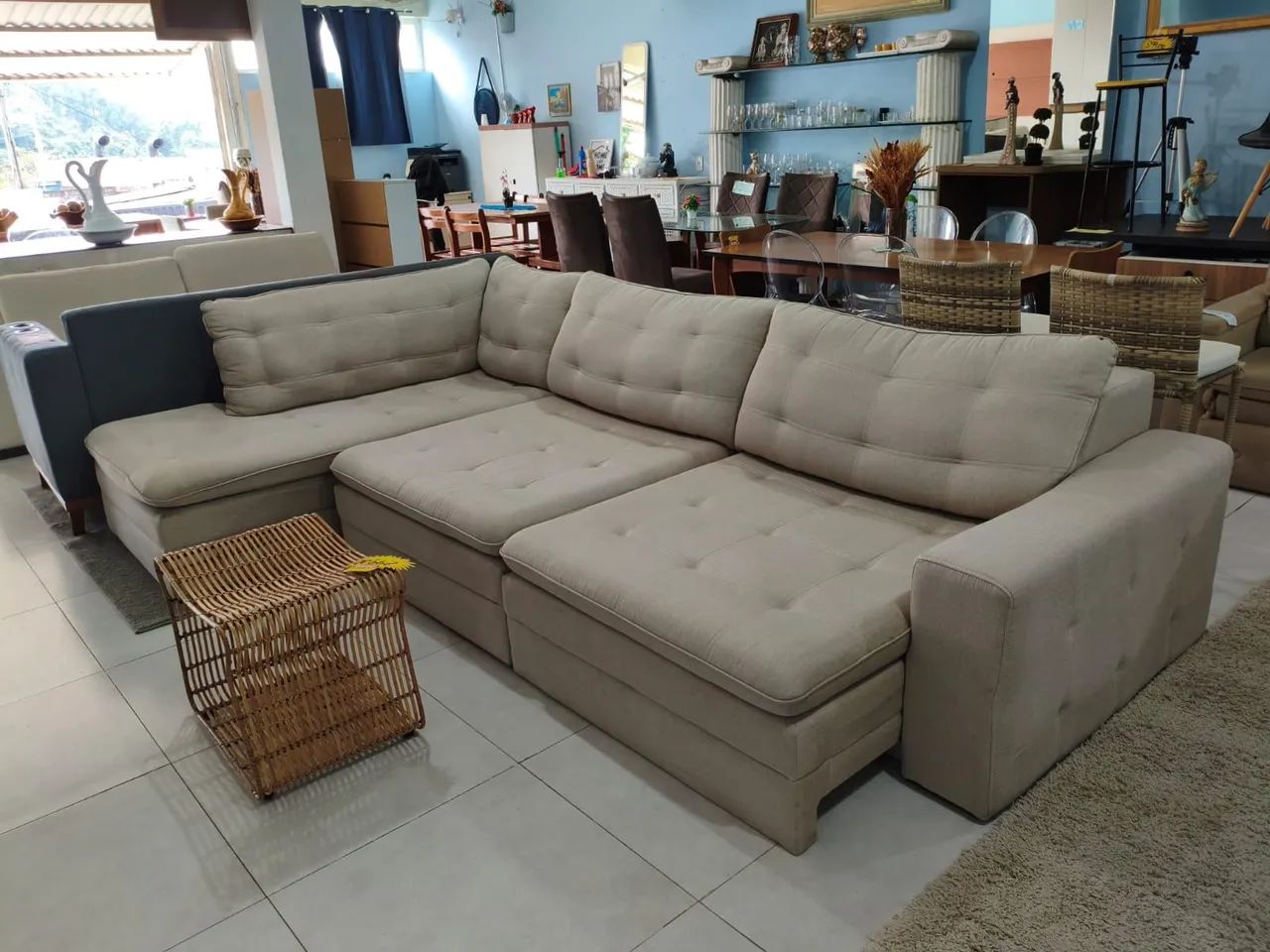 Sofá Retrátil com Chaise alto padrão  - Foto 4