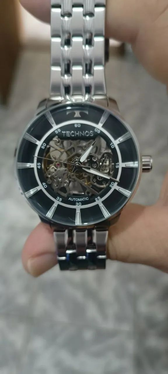 Relógio Technos Skeleton Automático Original 