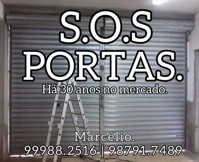 Conserto em portas de enrolar 