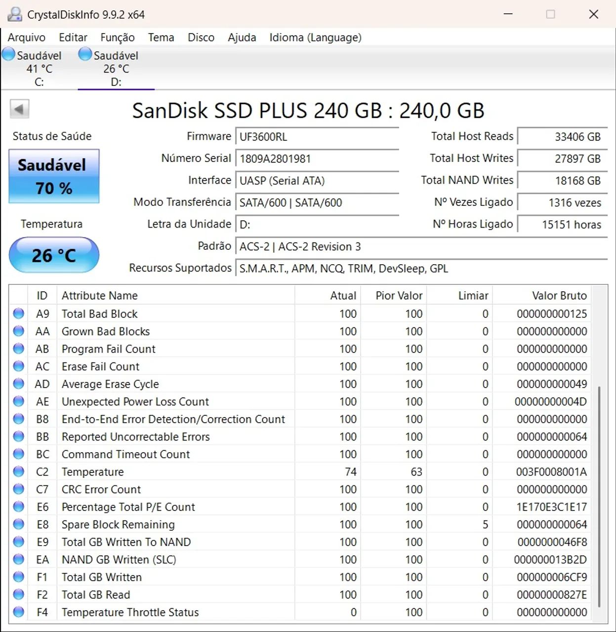 SSD 250 GB Sandisk - Foto 3