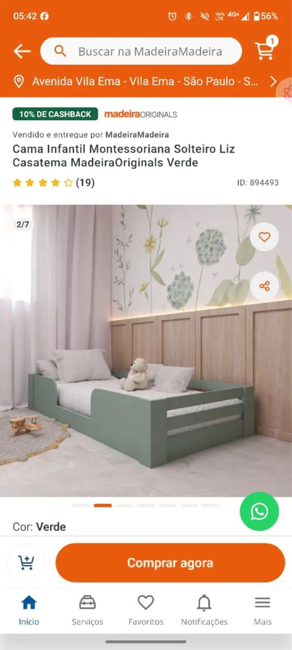 Cama montessoriana  solteiro - Foto 2